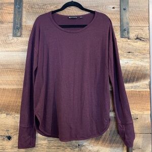GUC - Athleta - Lombard Long-Sleeve Top - Auberge Heather - Large